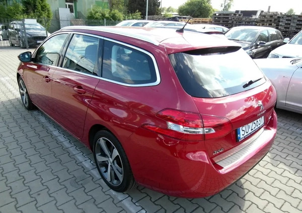 Peugeot 308 cena 34900 przebieg: 153000, rok produkcji 2015 z Sosnowiec małe 631